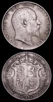 London Coins : A157 : Lot 2534 : Halfcrowns (2) 1903 ESC 748 Fine with an edge knock below the bust, 1904 ESC 749 Good Fine lightly t...