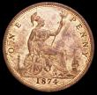 London Coins : A157 : Lot 2880 : Penny 1874 Freeman 72 dies 7+H UNC/AU with around 20% lustre, Ex-Lockdales 23/3/2013 Lot 1522