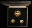 London Coins : A157 : Lot 601 : Isle of Man Proof Set 1965 the 3-coin gold set Bicentenary issue Five Pounds S.7420, One Pound S.742...