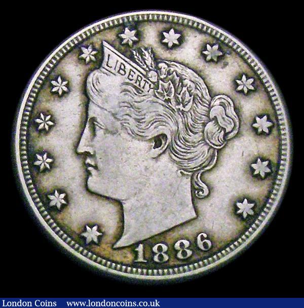 USA Five Cents 1886 Breen 2541 Fine, Very Rare  : World Coins : Auction 158 : Lot 1369