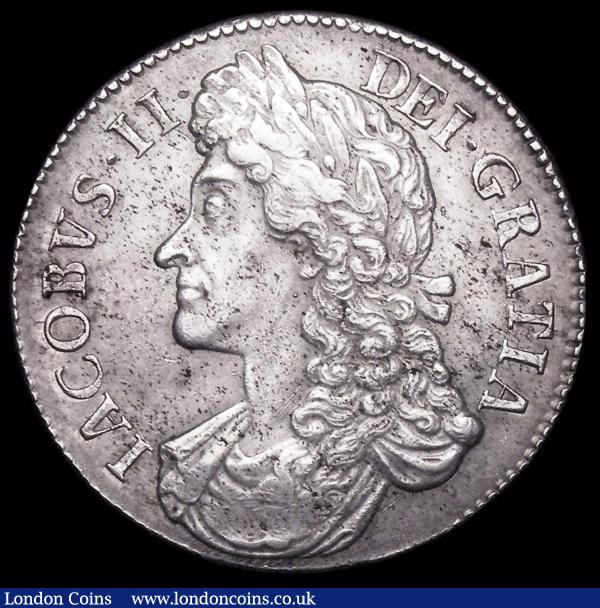 Crown 1687 TERTIO ESC 78 GVF with some contact marks and some haymarking : English Coins : Auction 158 : Lot 1796