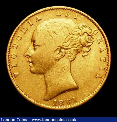 Sovereign 1861 F over higher F in DEF LCGS Variety 04 Fine, slabbed and graded LCGS 20 : English Coins : Auction 158 : Lot 2718