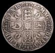 London Coins : A158 : Lot 1790 : Crown 1666 Elephant below bust RE.X ESC 34 VG/Near Fine, an even and collectable example