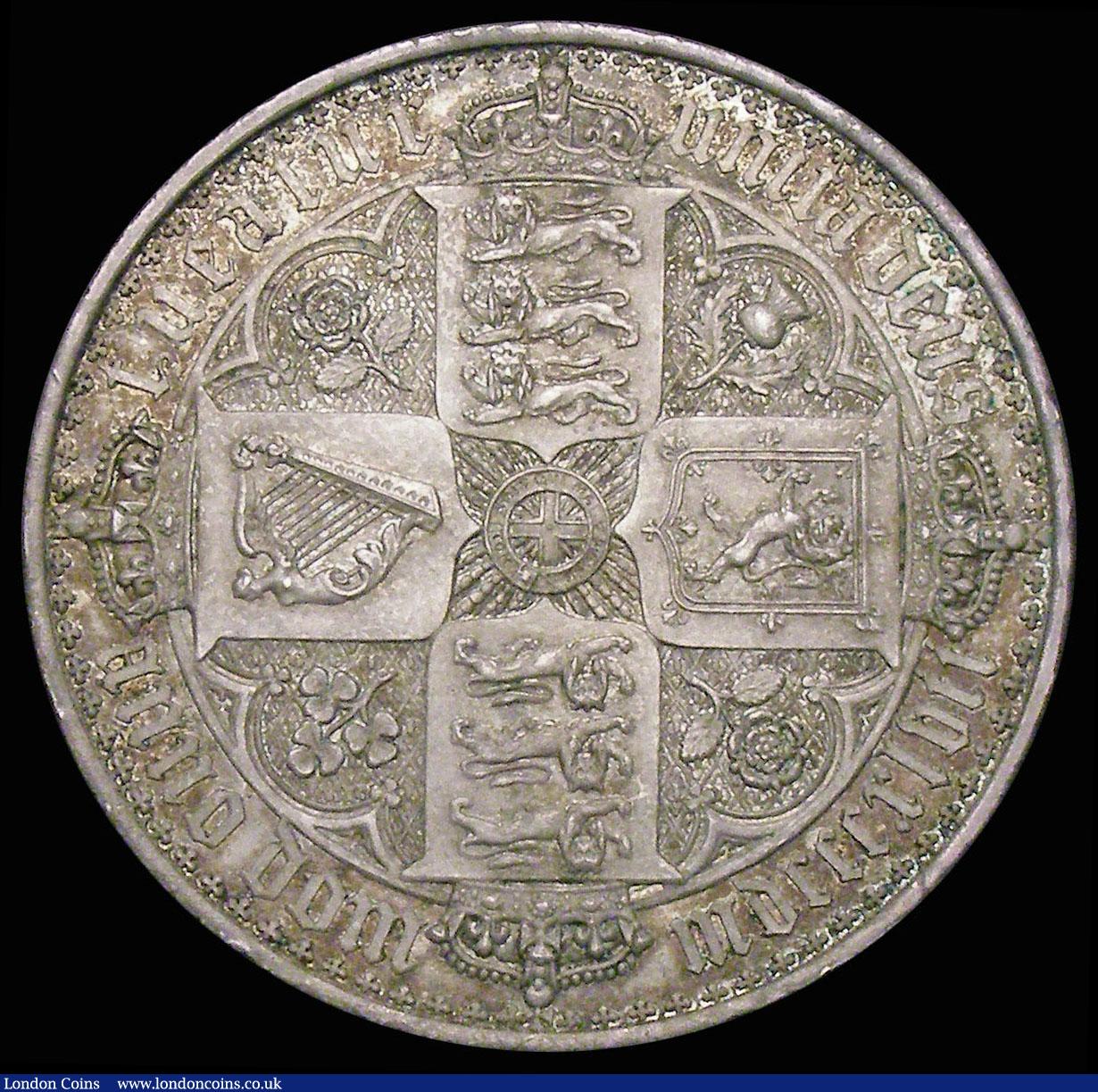 London Coins : A158 : Lot 1827 : Crown 1847 Gothic UNDECIMO ESC 288 UNC or very near so with minor cabinet friction and a few very li...