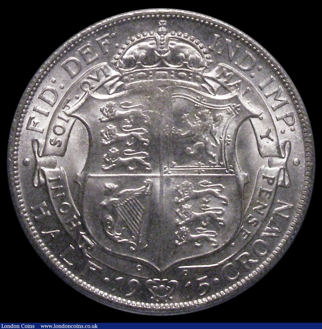 London Coins : A158 : Lot 2257 : Halfcrown 1915 ESC 762 Lustrous UNC, slabbed and graded LCGS 82, Ex-Cheshire collection NGC MS64, th...