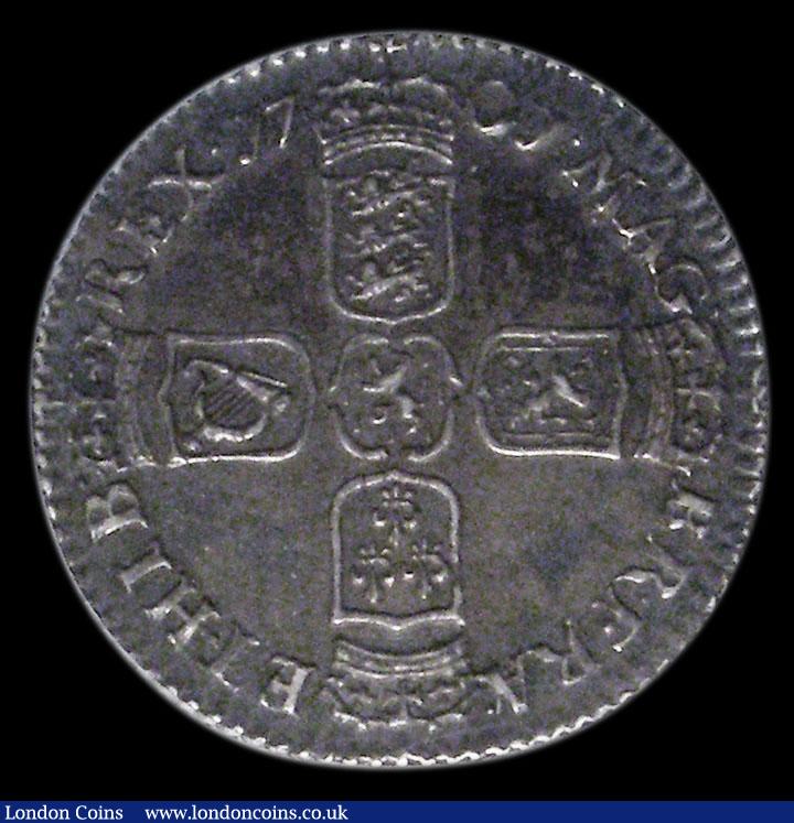 London Coins : A158 : Lot 2548 : Sixpence 1701 ESC 1581 GEF with dark grey tone, slabbed and graded LCGS 70, Ex-Andrew Wayne collecti...