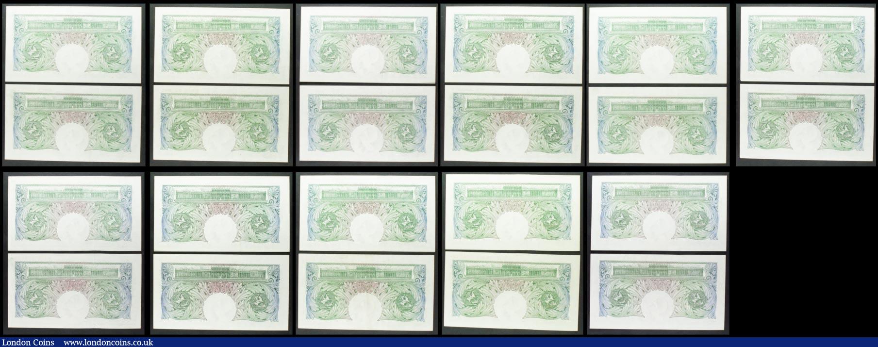 London Coins : A158 : Lot 62 : One Pound Peppiatt (22) B260 issued 1948, 11 consecutively numbered pairs, including first and last ...