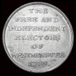 London Coins : A158 : Lot 907 : Charles James Fox, The Regency Crisis, 1789, white metal medal, 33mm diameter by T. Wyon snr. d...