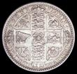 London Coins : A159 : Lot 2870 : Florin 1849 WW obliterated by linear circle, ESC 802A NEF with an edge nick