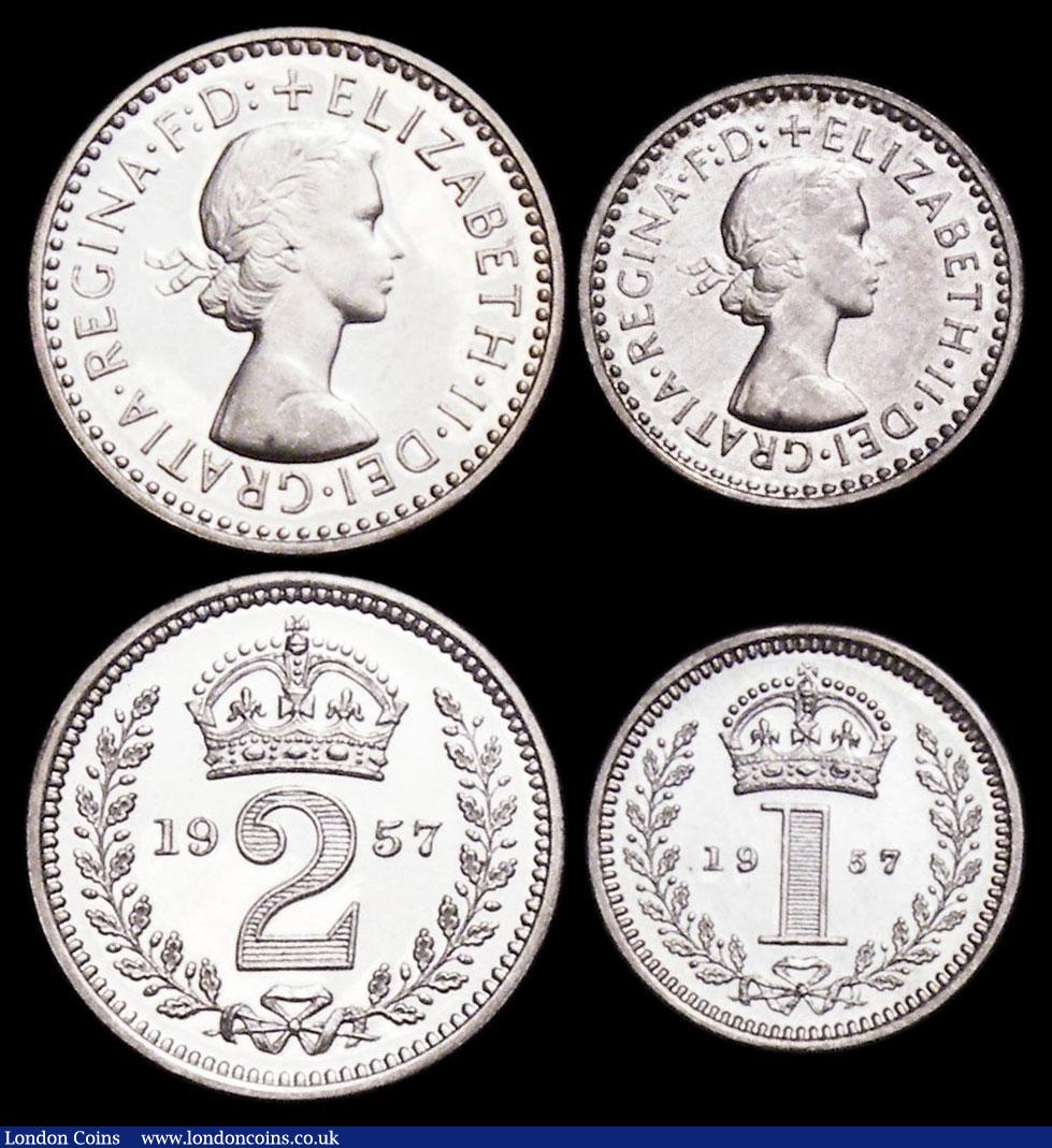 London Coins : A159 : Lot 926 : Maundy Set 1957 ESC 2574 Lustrous UNC