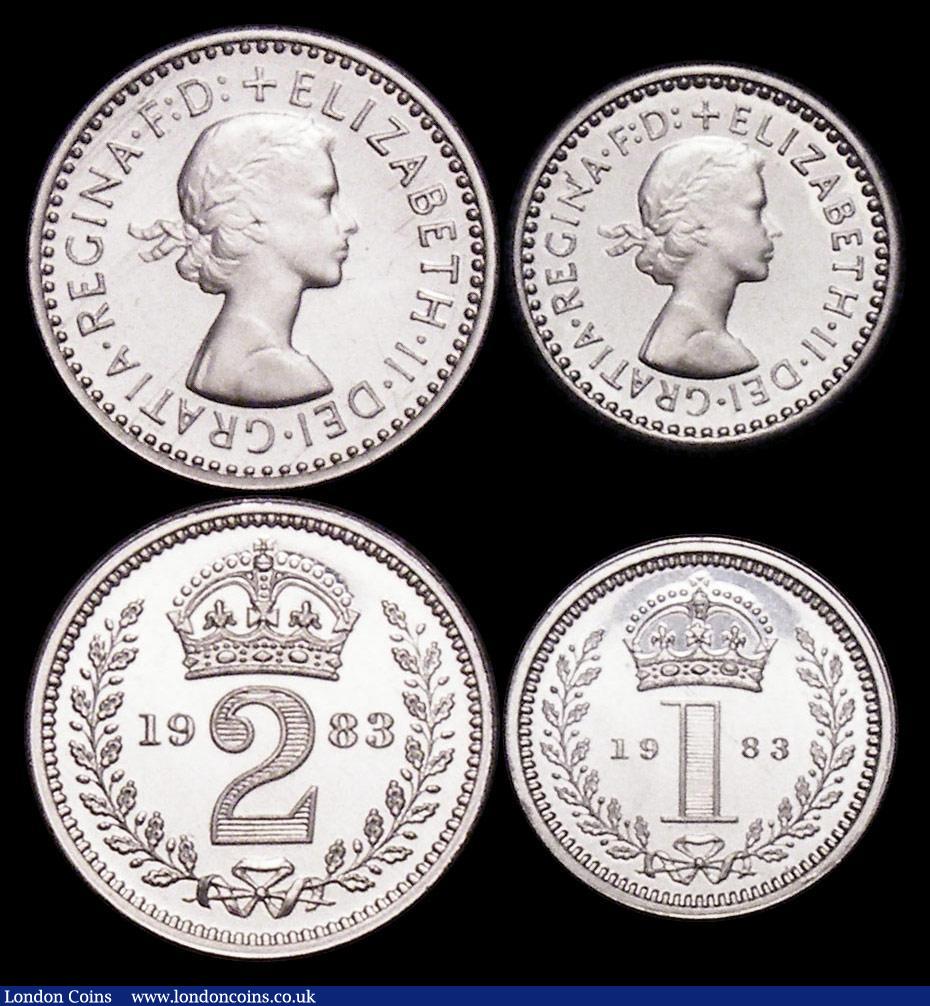 London Coins : A159 : Lot 956 : Maundy Set 1983 ESC 2600 UNC and lustrous with a hint of light tone