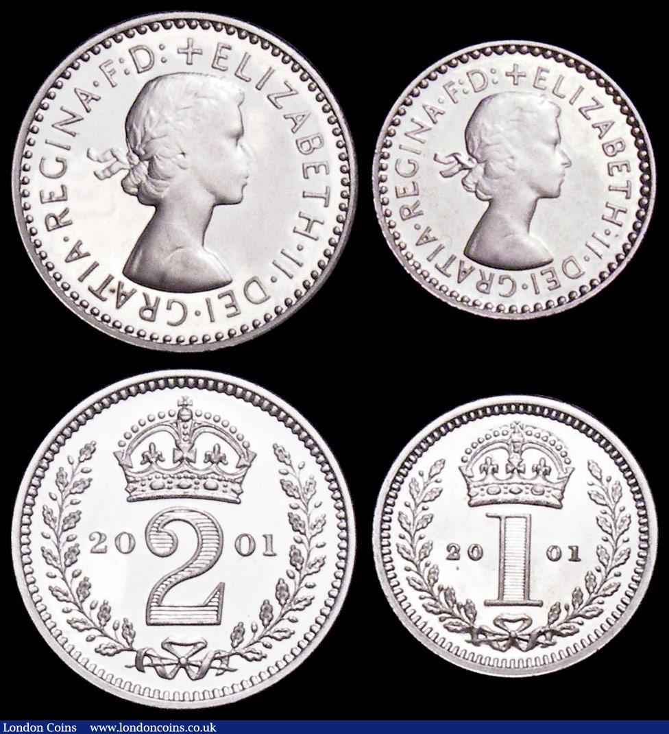 London Coins : A159 : Lot 980 : Maundy Set 2001 S.4211 UNC-nFDC with a hint of toning