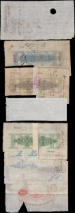 London Coins : A159 : Lot 1568 : British Provincial banknotes (9) Margate Isle of Thanet Bank sight note, Stamford, Spalding & Bo...