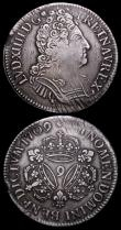 London Coins : A159 : Lot 3106 : France Ecu (2) 1709 Rennes Mint, mintmark 9 KM#386.23 Fine, 1711L KM#386.10 VG/Near Fine with some a...