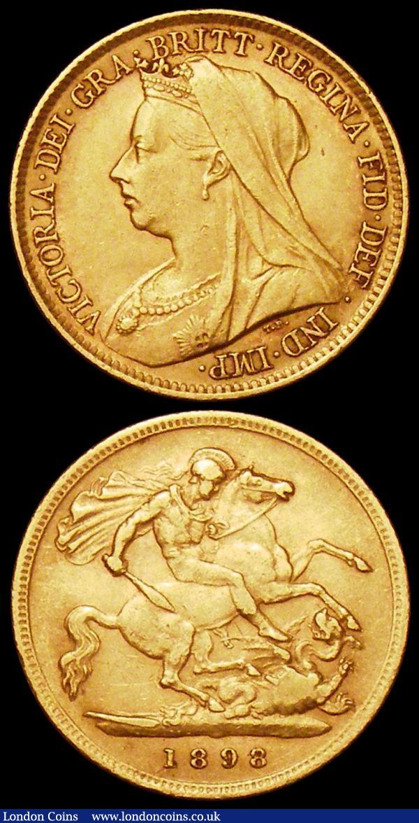 Half Sovereigns (2) 1898 Marsh 493 VF/GF, 1906 Marsh 509 Good Fine/Fine : English Coins : Auction 160 : Lot 2195