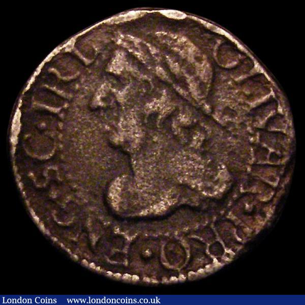 Farthing Cromwell double obverse, in tin or pewter, 6.68 grammes on a 2mm thick flan with the bust in the style of Ramage, with cable pattern inner circle, OLIVAR . PRO . ENG . SCO & IRL with diamond shaped stops, obverse in the style of Peck 390, presumed a copy as Peck states all Cromwell issues are in copper, nevertheless an interesting piece and would be a portrait piece for the Farthing type collector : English Coins : Auction 160 : Lot 2929