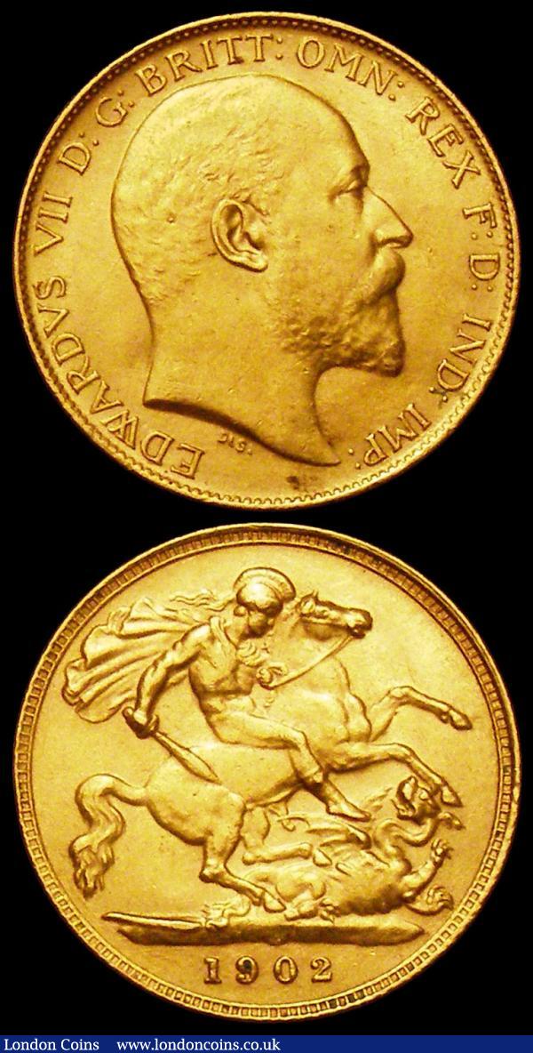 Half Sovereigns (2) 1902 Marsh 505 GVF, 1905 Marsh 508 GVF/VF : English Coins : Auction 160 : Lot 2196