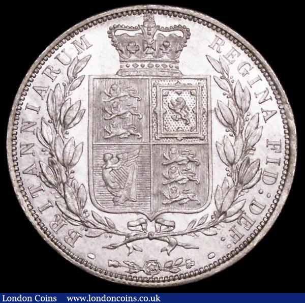 Halfcrown 1883 ESC 711, Bull 2762 UNC and lustrous, the reverse choice : English Coins : Auction 160 : Lot 2253