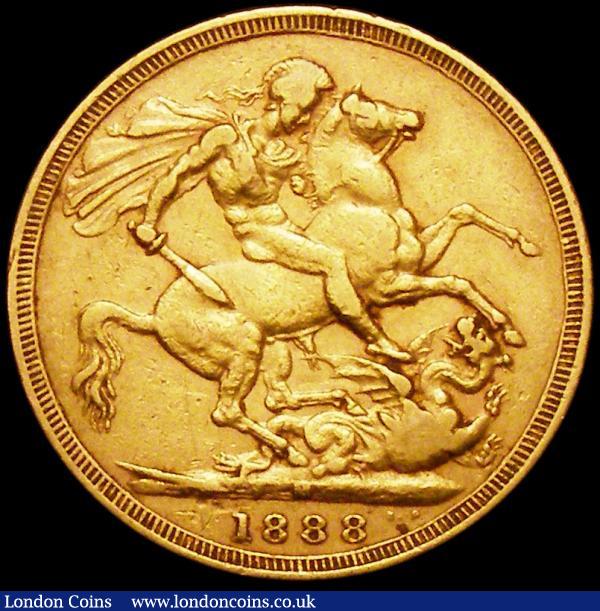Sovereign 1888M Marsh 132, G: of D:G: closer to the crown, S.3867B Fine/Good Fine   : English Coins : Auction 160 : Lot 2609
