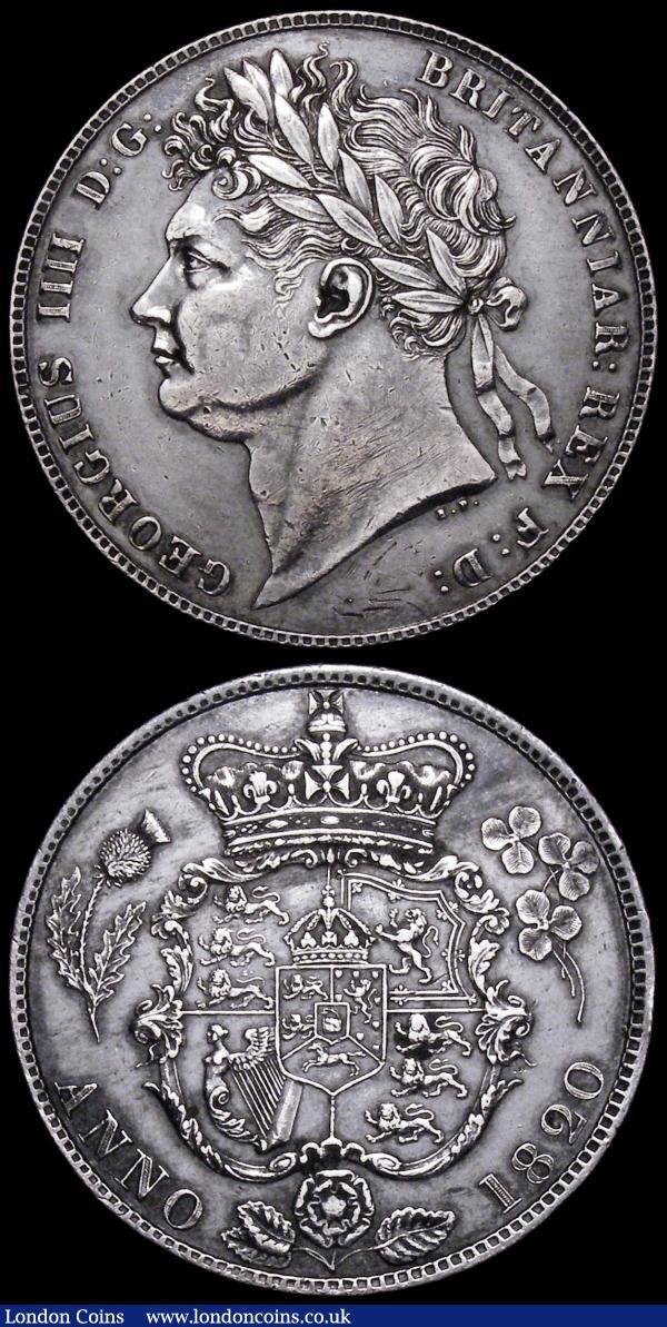 Halfcrown 1820 George V ESC 628, Bull 2357 VF cleaned with some scratches on the bust, Crown 1935 ESC 375, Bull 3651 GVF : English Coins : Auction 160 : Lot 2946