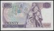 London Coins : A160 : Lot 114 : Twenty pounds Page B329 issued 1970, a scarce replacement note series M02 590781, (Pick380b), a scar...