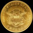London Coins : A160 : Lot 1294 : USA Twenty Dollars 1861 NGC MS63 choice, rare and desirable thus