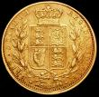 London Coins : A160 : Lot 1868 : Mint Error - Mis-Strike Sovereign 1851 Marsh 34 slightly off-centre, thus having a raised rim on the...