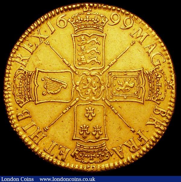 Five Guineas 1699 UNDECIMO S.3454  GVF/nEF : English Coins : Auction 160 : Lot 2090