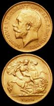 London Coins : A160 : Lot 2204 : Half Sovereigns (2) 1913 Marsh 528 GVF/VF, 1914 Marsh 529 NEF/GVF