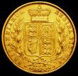 London Coins : A160 : Lot 2571 : Sovereign 1863 Marsh 46 VF