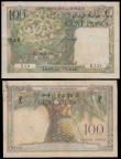 London Coins : A160 : Lot 340 : French Somaliland, Djibouti 100 Francs (2), issued 1952 series D.129 837 & E.135 356, Tresor Pub...