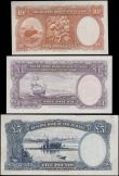 London Coins : A160 : Lot 476 : New Zealand (3) 5 Pounds, 1 Pound & 10 Shillings issued 1956 - 1960 & 1960 - 1967, portrait ...