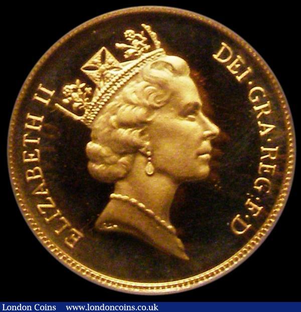 Half Sovereign 1985 Proof S.SB2 (previously S.4276) FDC retaining practically full mint brilliance, in an LCGS holder and graded LCGS 96 : English Coins : Auction 161 : Lot 1657
