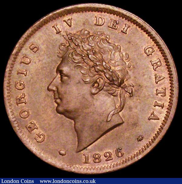 Penny 1826 Reverse A Peck 1422 UNC/AU with traces of lustre and minor cabinet friction : English Coins : Auction 161 : Lot 1806