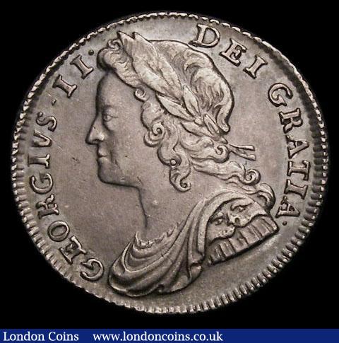 Sixpence 1739 Roses ESC 1612, Bull 1749 EF with attractive toning, in an LCGS holder and graded LCGS 60 : English Coins : Auction 161 : Lot 1900