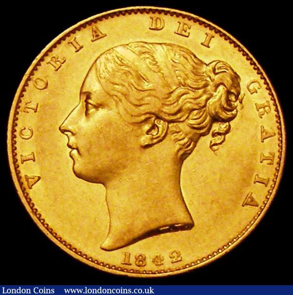 Sovereign 1842 Marsh 25 GVF/EF : English Coins : Auction 161 : Lot 1950