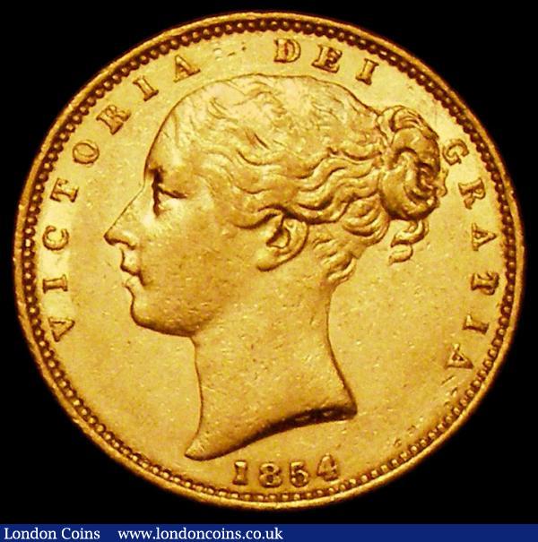 Sovereign 1854 WW Raised S.3852C VF/GVF with some contact marks, Rare : English Coins : Auction 161 : Lot 1970