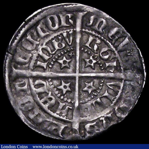 Scotland Halfgroat David II Second Coinage (1357-1367), type B, with x added in one quarter of the reverse S.5107 VF and evenly struck on a full flan : World Coins : Auction 161 : Lot 1341