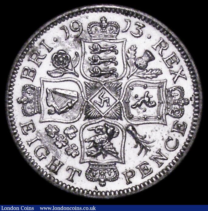 London Coins : A161 : Lot 1797 : Octorino 1913 Pattern by Huth, an Iron Piedfort, Bull 3866, 6.96 grammes, struck by John Pinches, GE...