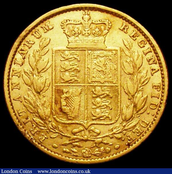 Sovereign 1853 WW Raised, S.3852C About Fine : English Coins : Auction 161 : Lot 1968