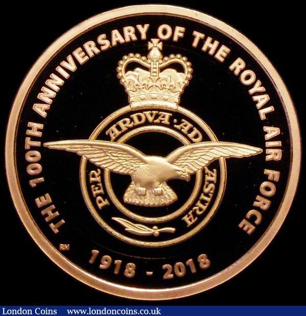 Two Pounds 2018 The 100th Anniversary of the Royal Air Force, Gold Proof FDC in capsule, no certificate : English Coins : Auction 161 : Lot 2225