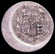 London Coins : A161 : Lot 1050 : Mint Error - Mis-Strike Shilling 1817 George III struck around 15% off-centre with 4mm blank flan, w...