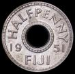 London Coins : A161 : Lot 1146 : Fiji Halfpenny 1951 VIP Proof KM#16 NFDC/UNC the reverse toning, the obverse retaining much mint bri...