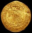 London Coins : A161 : Lot 1422 : Gold Crown Charles I, Group B, Bust 3, more elongated bust, breaking the inner circle, Reverse: Squa...