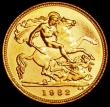 London Coins : A161 : Lot 1656 : Half Sovereign 1982 Marsh 544 Lustrous UNC