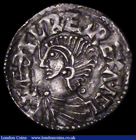 Penny Aethelred II Long Cross type S.1151 London Mint, moneyer Edmund, GVF lightly toned with some small peck marks : Hammered Coins : Auction 162 : Lot 1622