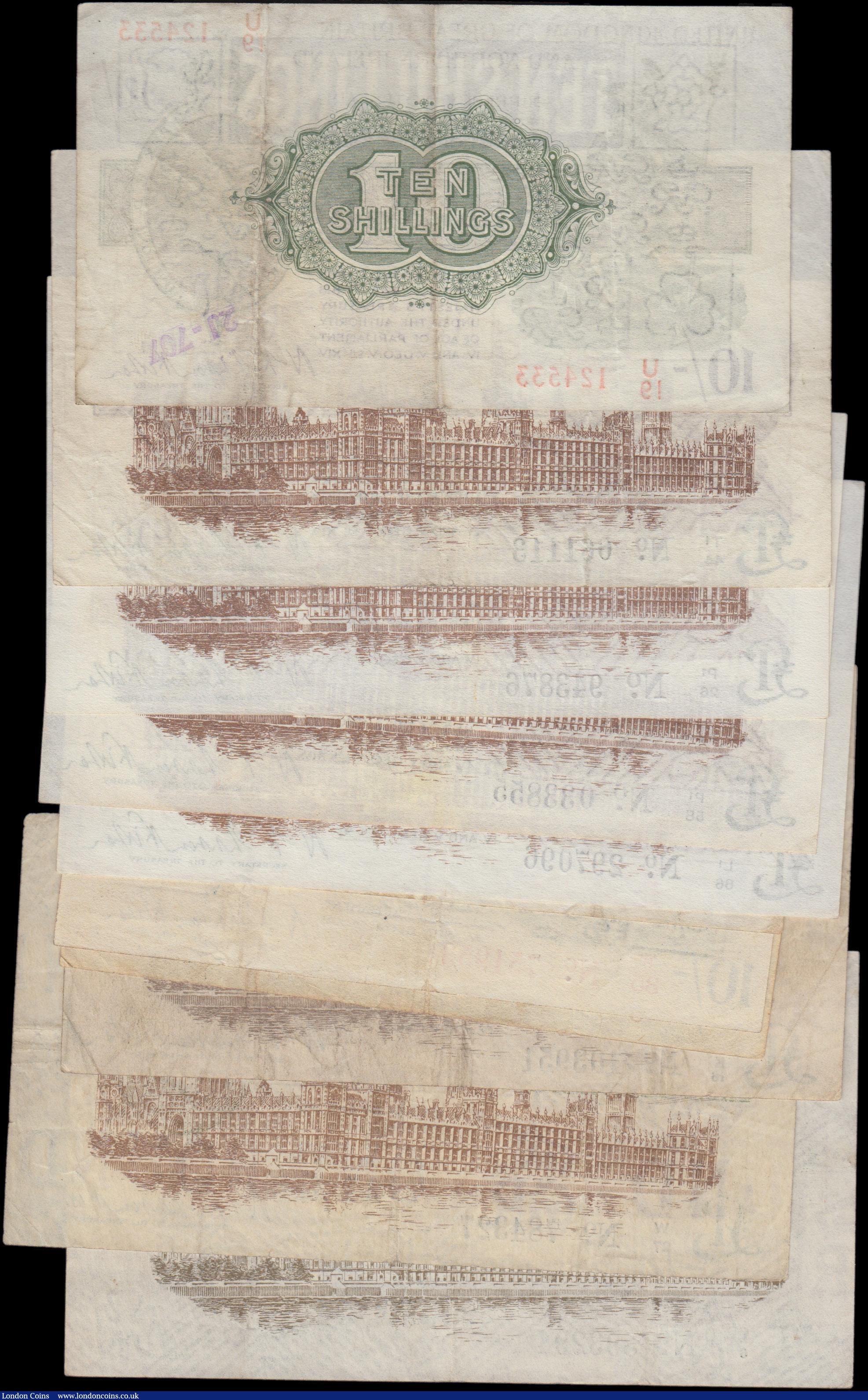 London Coins : A162 : Lot 106 : Warren Fisher (11), a collection of Treasury notes, 1 Pound T24 (3) issued 1919 including a first se...