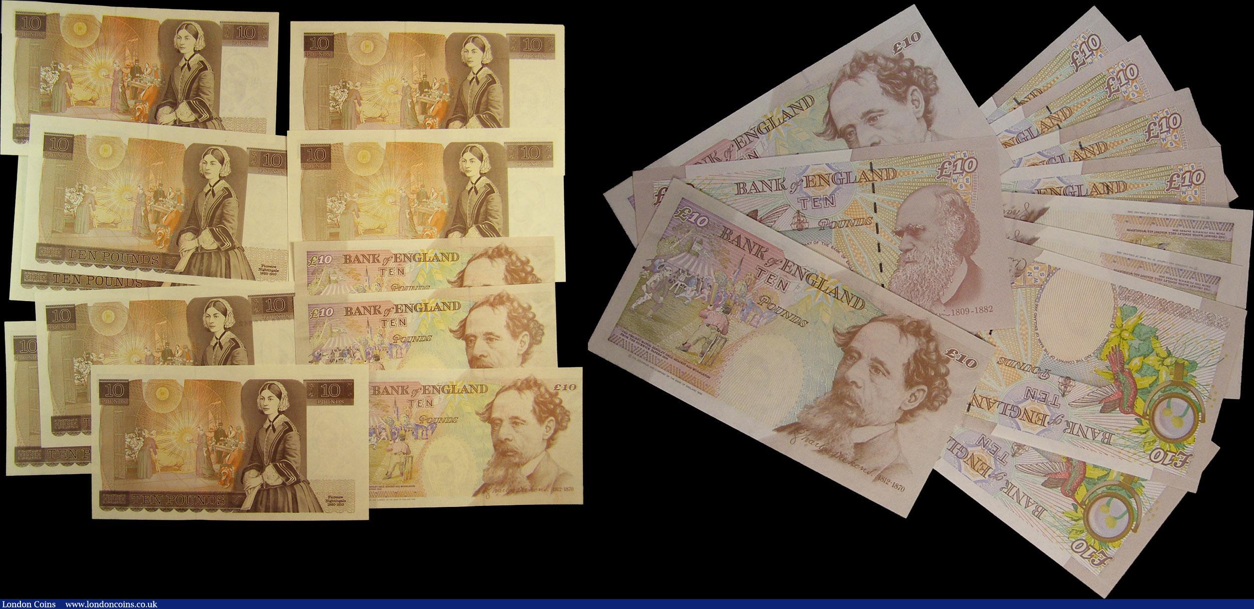 London Coins : A162 : Lot 155 : Ten Pounds (22), Somerset B346 issued 1980 first prefix of LAST RUN series Z01 064147, about Uncircu...