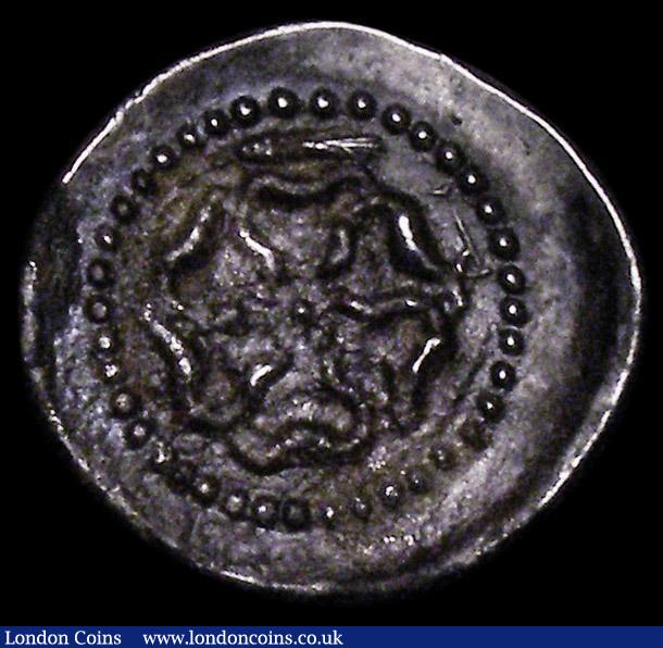 London Coins : A162 : Lot 1564 : Greece, Rhodes ((88-43 BC) silver trihemidrachm, weighs 4.25 grams. Obv. head of Helios three quarte...