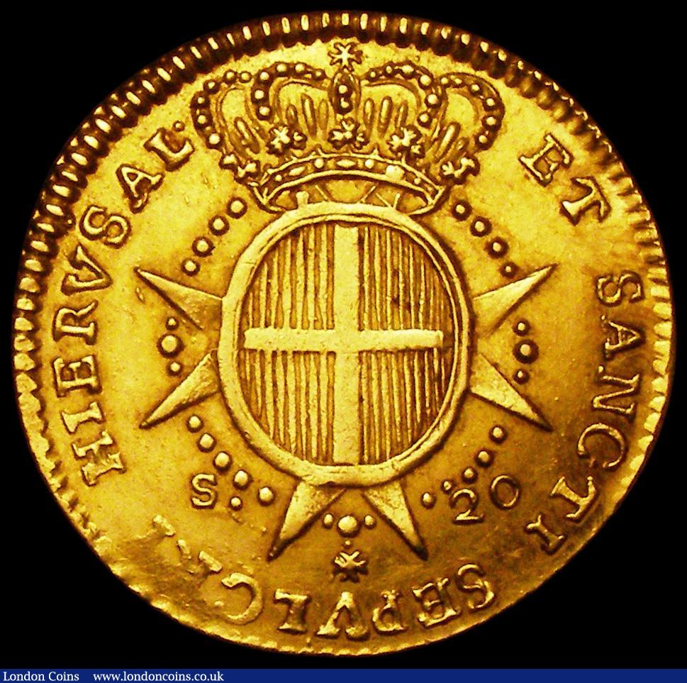 London Coins : A162 : Lot 1680 : Malta 20 Scudi Gold 1765 KM#277 NVF 